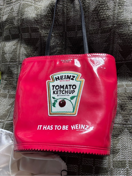 kate spade Handbags - kate spade Red Patent Tote with Heinz Tomato Ketchup Patch